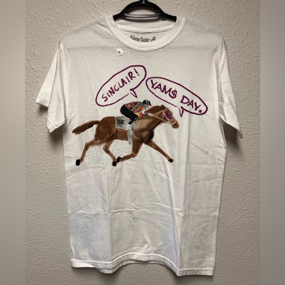 Sinclair x Yams Day 2021 Long Beach Horse Tee White ‘White’ Size Small